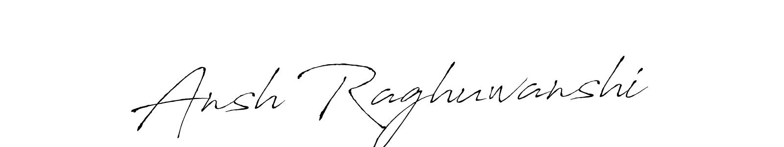 Antro_Vectra is a professional signature style that is perfect for those who want to add a touch of class to their signature. It is also a great choice for those who want to make their signature more unique. Get Ansh Raghuwanshi name to fancy signature for free. Ansh Raghuwanshi signature style 6 images and pictures png