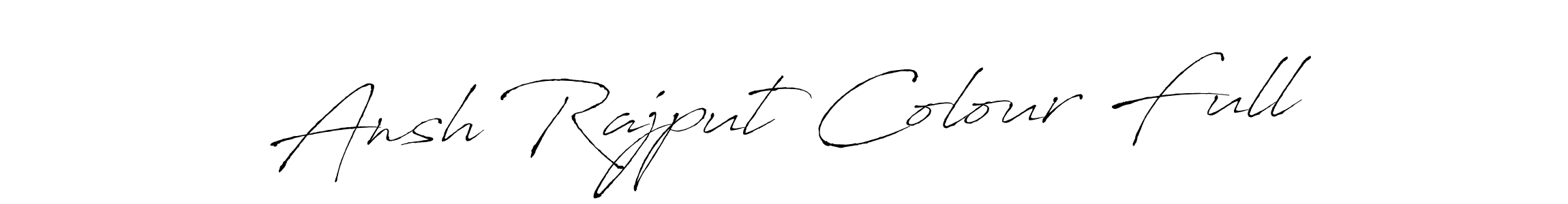 How to make Ansh Rajput Colour Full name signature. Use Antro_Vectra style for creating short signs online. This is the latest handwritten sign. Ansh Rajput Colour Full signature style 6 images and pictures png
