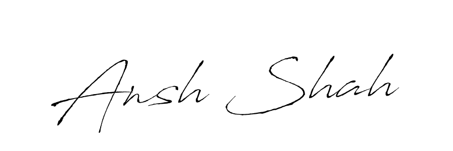 Create a beautiful signature design for name Ansh Shah. With this signature (Antro_Vectra) fonts, you can make a handwritten signature for free. Ansh Shah signature style 6 images and pictures png