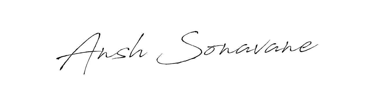 How to make Ansh Sonavane signature? Antro_Vectra is a professional autograph style. Create handwritten signature for Ansh Sonavane name. Ansh Sonavane signature style 6 images and pictures png