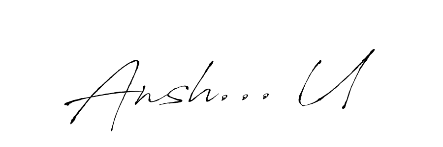 How to Draw Ansh... U signature style? Antro_Vectra is a latest design signature styles for name Ansh... U. Ansh... U signature style 6 images and pictures png