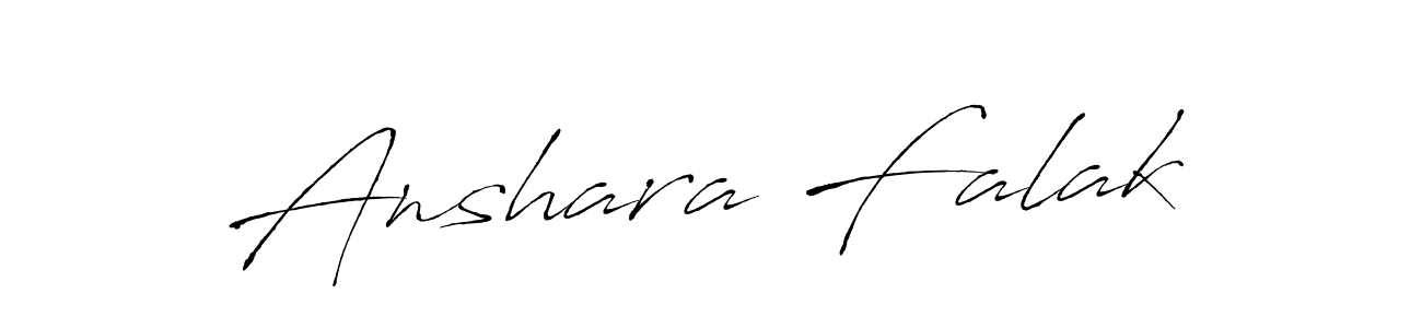 Design your own signature with our free online signature maker. With this signature software, you can create a handwritten (Antro_Vectra) signature for name Anshara Falak. Anshara Falak signature style 6 images and pictures png