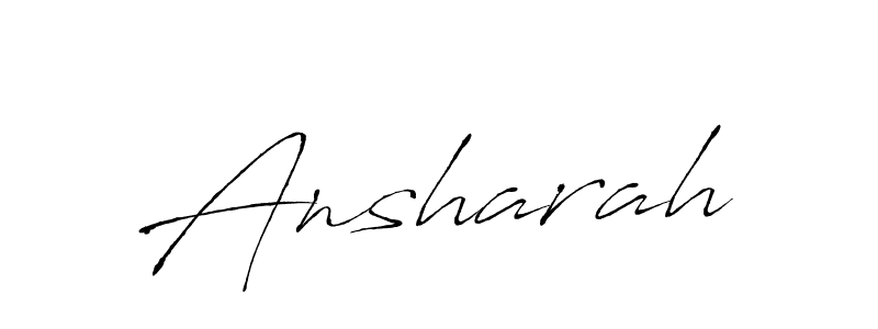 Make a beautiful signature design for name Ansharah. With this signature (Antro_Vectra) style, you can create a handwritten signature for free. Ansharah signature style 6 images and pictures png