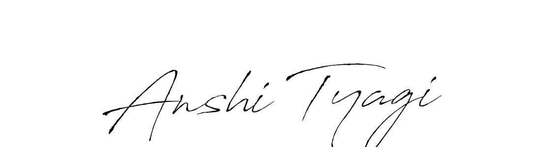 Use a signature maker to create a handwritten signature online. With this signature software, you can design (Antro_Vectra) your own signature for name Anshi Tyagi. Anshi Tyagi signature style 6 images and pictures png