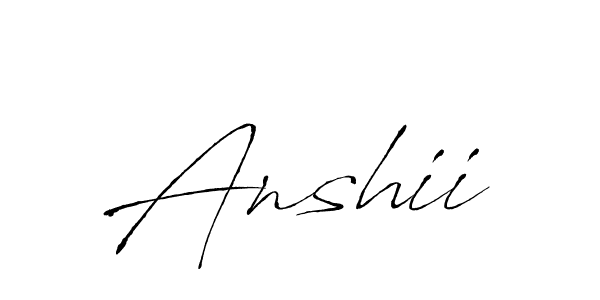 You should practise on your own different ways (Antro_Vectra) to write your name (Anshii) in signature. don't let someone else do it for you. Anshii signature style 6 images and pictures png
