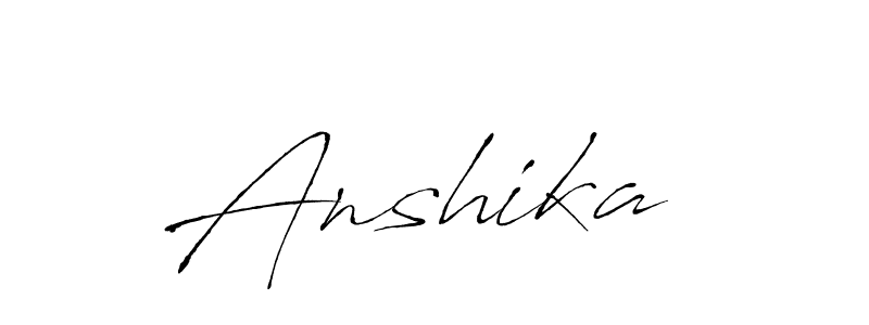 Similarly Antro_Vectra is the best handwritten signature design. Signature creator online .You can use it as an online autograph creator for name Anshika . Anshika  signature style 6 images and pictures png