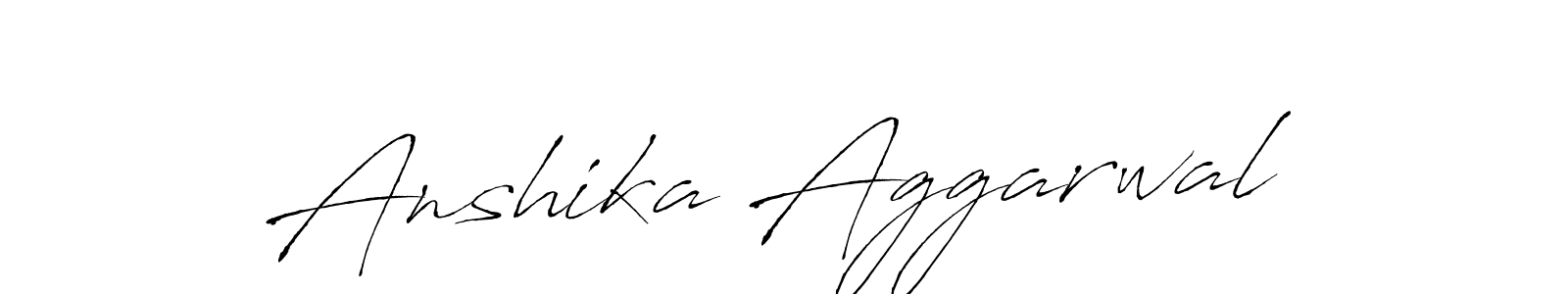 Design your own signature with our free online signature maker. With this signature software, you can create a handwritten (Antro_Vectra) signature for name Anshika Aggarwal. Anshika Aggarwal signature style 6 images and pictures png