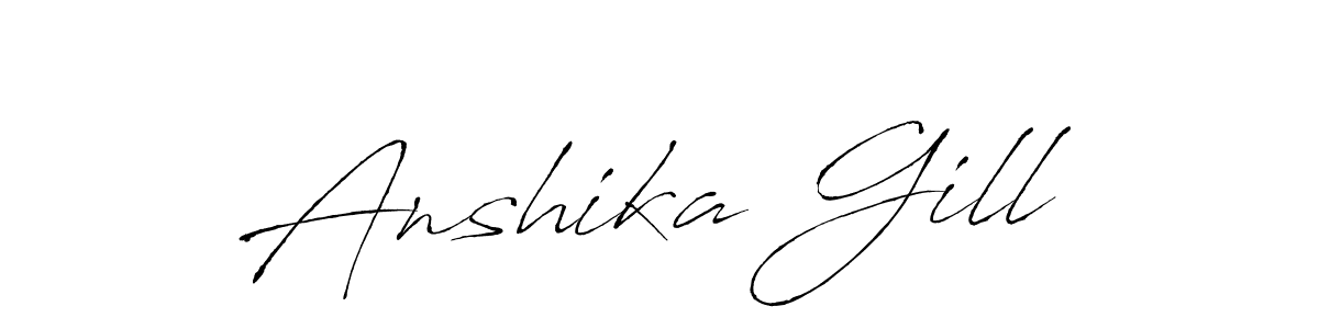 How to Draw Anshika Gill signature style? Antro_Vectra is a latest design signature styles for name Anshika Gill. Anshika Gill signature style 6 images and pictures png