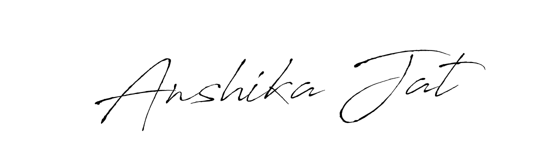 Also You can easily find your signature by using the search form. We will create Anshika Jat name handwritten signature images for you free of cost using Antro_Vectra sign style. Anshika Jat signature style 6 images and pictures png