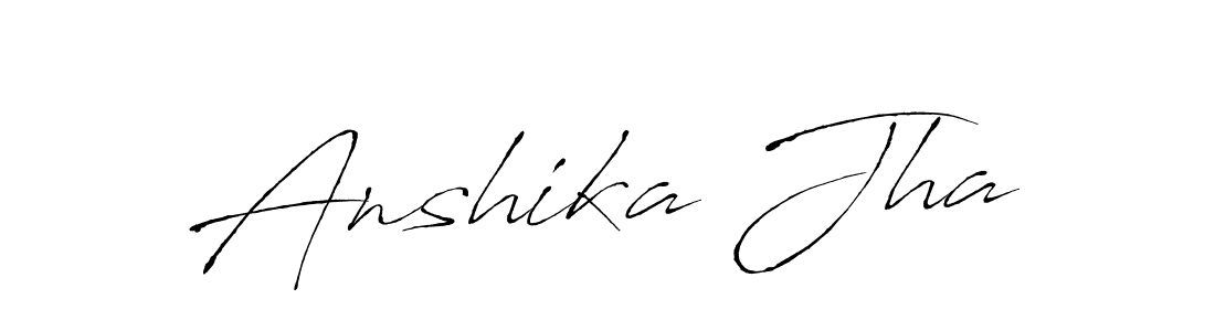 You should practise on your own different ways (Antro_Vectra) to write your name (Anshika Jha) in signature. don't let someone else do it for you. Anshika Jha signature style 6 images and pictures png