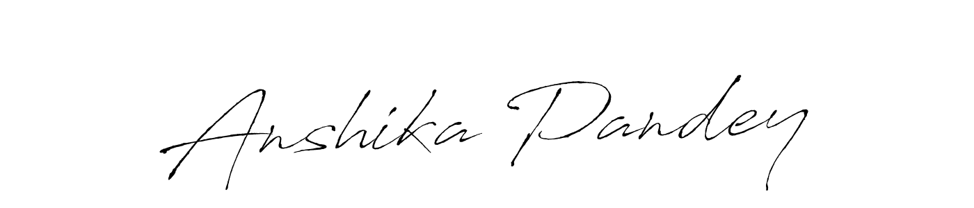 Design your own signature with our free online signature maker. With this signature software, you can create a handwritten (Antro_Vectra) signature for name Anshika Pandey. Anshika Pandey signature style 6 images and pictures png