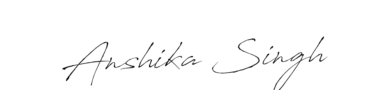 Also You can easily find your signature by using the search form. We will create Anshika Singh name handwritten signature images for you free of cost using Antro_Vectra sign style. Anshika Singh signature style 6 images and pictures png