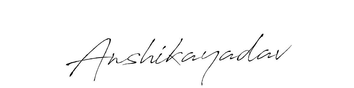 It looks lik you need a new signature style for name Anshikayadav. Design unique handwritten (Antro_Vectra) signature with our free signature maker in just a few clicks. Anshikayadav signature style 6 images and pictures png