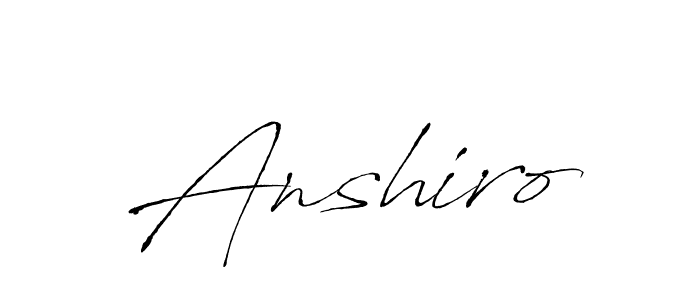 The best way (Antro_Vectra) to make a short signature is to pick only two or three words in your name. The name Anshiro include a total of six letters. For converting this name. Anshiro signature style 6 images and pictures png