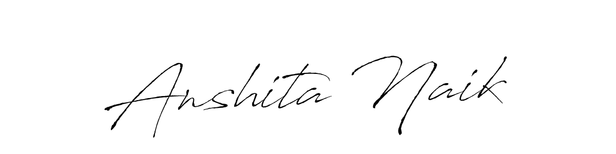 Also we have Anshita Naik name is the best signature style. Create professional handwritten signature collection using Antro_Vectra autograph style. Anshita Naik signature style 6 images and pictures png