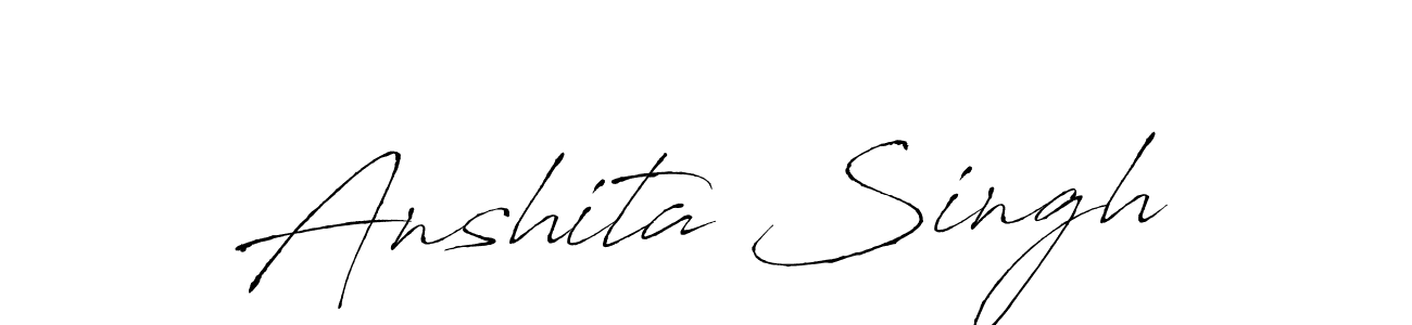 Make a beautiful signature design for name Anshita Singh. Use this online signature maker to create a handwritten signature for free. Anshita Singh signature style 6 images and pictures png