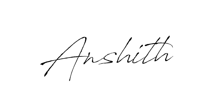 Make a beautiful signature design for name Anshith. Use this online signature maker to create a handwritten signature for free. Anshith signature style 6 images and pictures png
