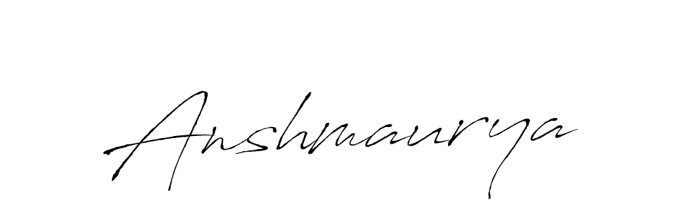 Make a beautiful signature design for name Anshmaurya. With this signature (Antro_Vectra) style, you can create a handwritten signature for free. Anshmaurya signature style 6 images and pictures png