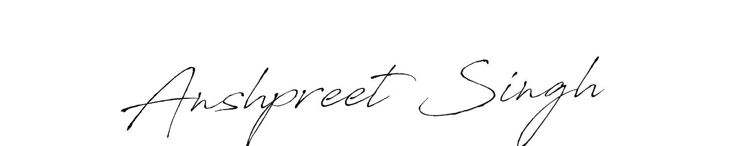 Also we have Anshpreet Singh name is the best signature style. Create professional handwritten signature collection using Antro_Vectra autograph style. Anshpreet Singh signature style 6 images and pictures png