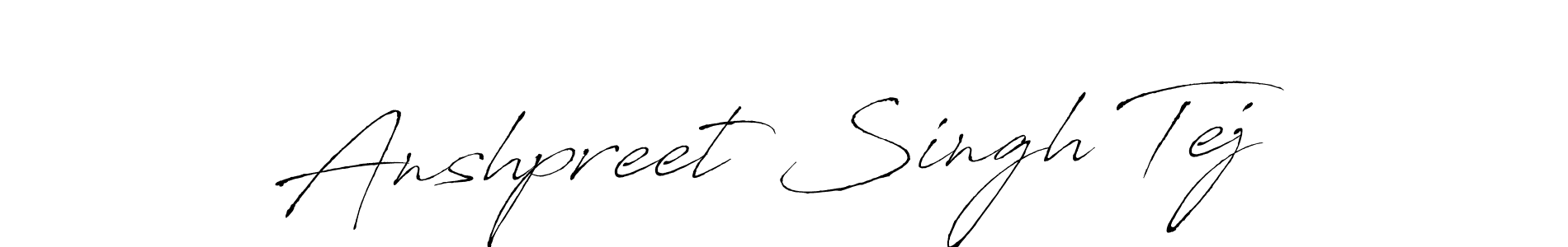 Antro_Vectra is a professional signature style that is perfect for those who want to add a touch of class to their signature. It is also a great choice for those who want to make their signature more unique. Get Anshpreet Singh Tej name to fancy signature for free. Anshpreet Singh Tej signature style 6 images and pictures png