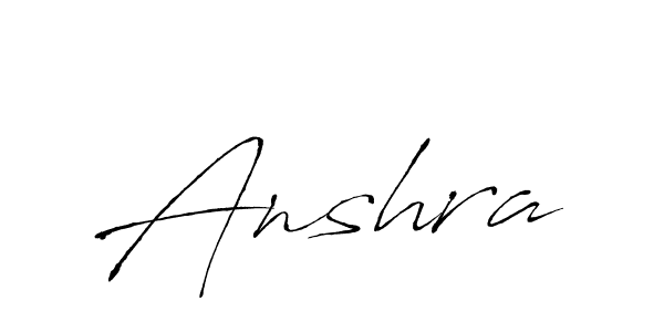 Design your own signature with our free online signature maker. With this signature software, you can create a handwritten (Antro_Vectra) signature for name Anshra. Anshra signature style 6 images and pictures png