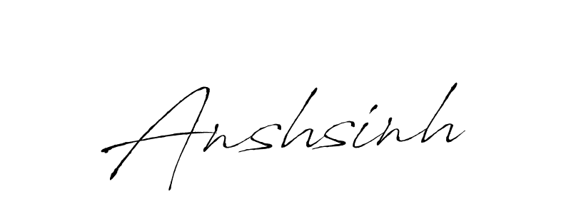 How to make Anshsinh name signature. Use Antro_Vectra style for creating short signs online. This is the latest handwritten sign. Anshsinh signature style 6 images and pictures png