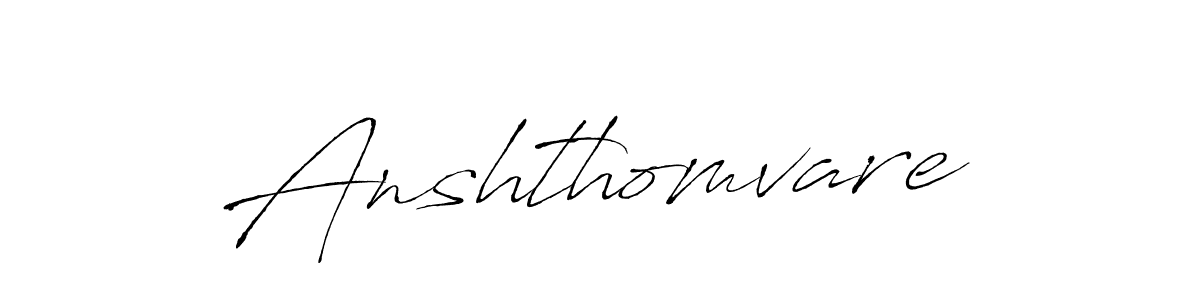 Make a beautiful signature design for name Anshthomvare. Use this online signature maker to create a handwritten signature for free. Anshthomvare signature style 6 images and pictures png