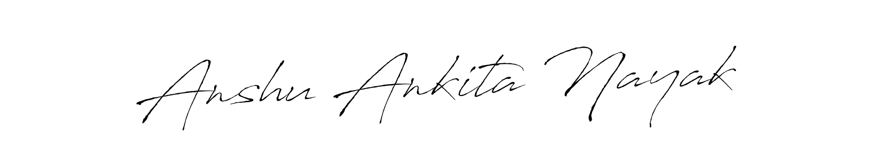 How to make Anshu Ankita Nayak name signature. Use Antro_Vectra style for creating short signs online. This is the latest handwritten sign. Anshu Ankita Nayak signature style 6 images and pictures png