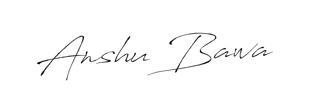 You can use this online signature creator to create a handwritten signature for the name Anshu Bawa. This is the best online autograph maker. Anshu Bawa signature style 6 images and pictures png