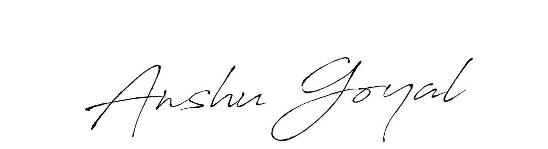 You should practise on your own different ways (Antro_Vectra) to write your name (Anshu Goyal) in signature. don't let someone else do it for you. Anshu Goyal signature style 6 images and pictures png