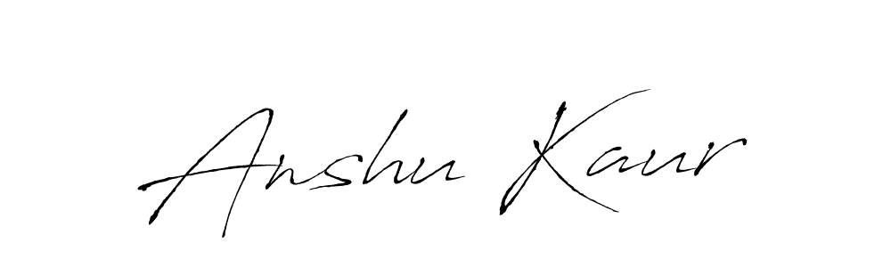 How to make Anshu Kaur signature? Antro_Vectra is a professional autograph style. Create handwritten signature for Anshu Kaur name. Anshu Kaur signature style 6 images and pictures png