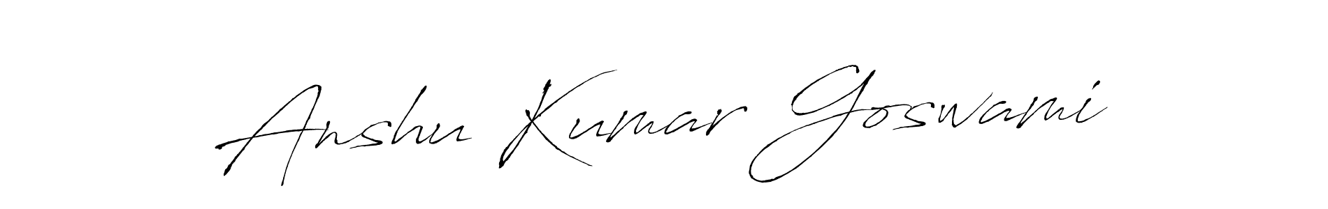 Also we have Anshu Kumar Goswami name is the best signature style. Create professional handwritten signature collection using Antro_Vectra autograph style. Anshu Kumar Goswami signature style 6 images and pictures png