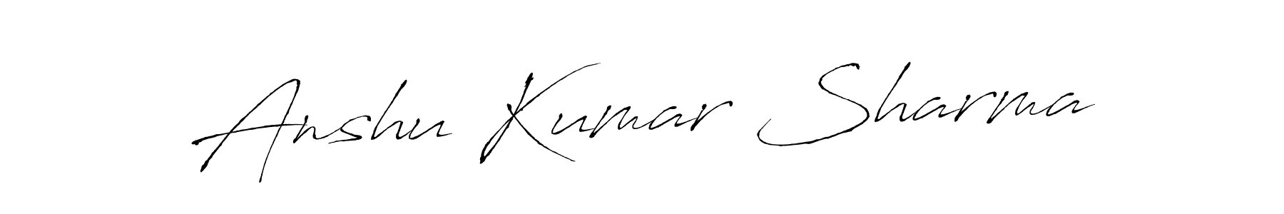 Use a signature maker to create a handwritten signature online. With this signature software, you can design (Antro_Vectra) your own signature for name Anshu Kumar Sharma. Anshu Kumar Sharma signature style 6 images and pictures png