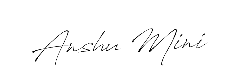 Once you've used our free online signature maker to create your best signature Antro_Vectra style, it's time to enjoy all of the benefits that Anshu Mini name signing documents. Anshu Mini signature style 6 images and pictures png