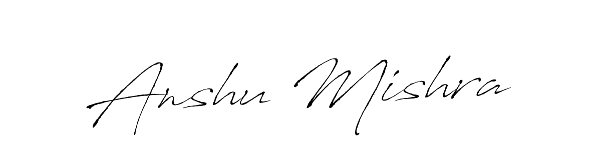 It looks lik you need a new signature style for name Anshu Mishra. Design unique handwritten (Antro_Vectra) signature with our free signature maker in just a few clicks. Anshu Mishra signature style 6 images and pictures png