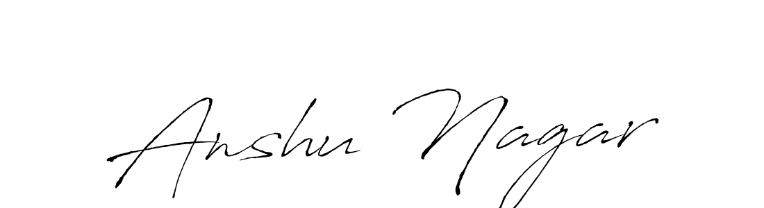 Also we have Anshu Nagar name is the best signature style. Create professional handwritten signature collection using Antro_Vectra autograph style. Anshu Nagar signature style 6 images and pictures png