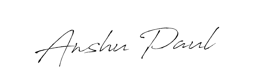 The best way (Antro_Vectra) to make a short signature is to pick only two or three words in your name. The name Anshu Paul include a total of six letters. For converting this name. Anshu Paul signature style 6 images and pictures png