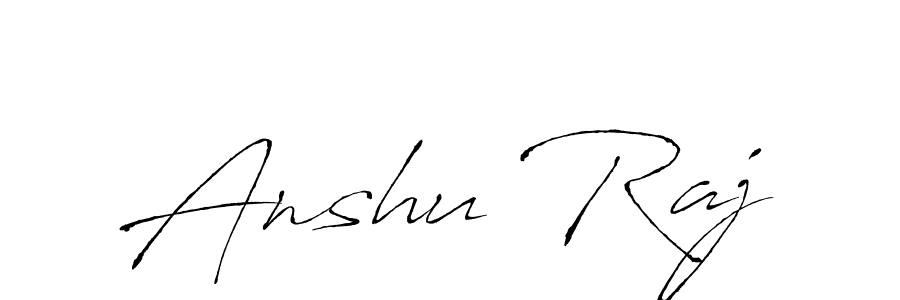 Create a beautiful signature design for name Anshu Raj. With this signature (Antro_Vectra) fonts, you can make a handwritten signature for free. Anshu Raj signature style 6 images and pictures png