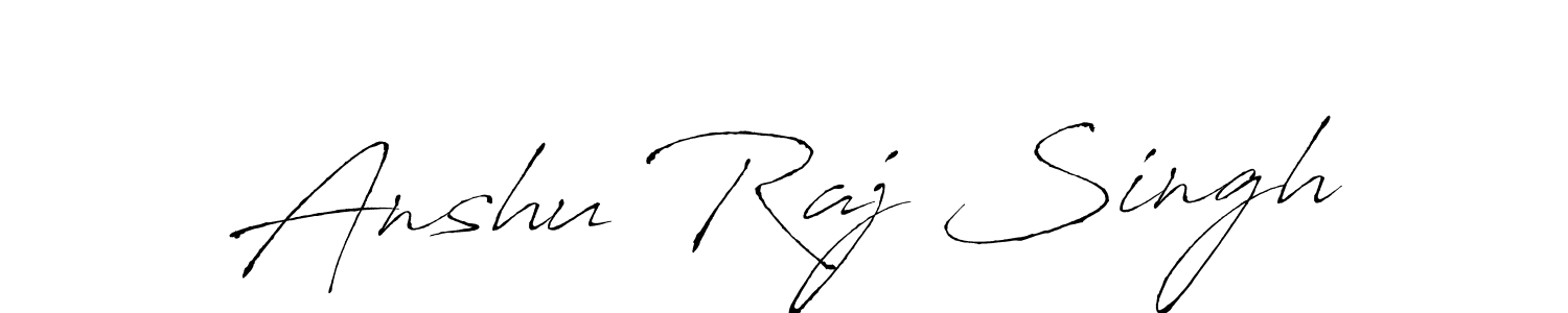 Anshu Raj Singh stylish signature style. Best Handwritten Sign (Antro_Vectra) for my name. Handwritten Signature Collection Ideas for my name Anshu Raj Singh. Anshu Raj Singh signature style 6 images and pictures png