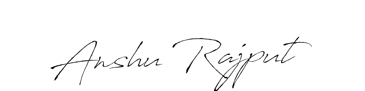 Make a beautiful signature design for name Anshu Rajput. Use this online signature maker to create a handwritten signature for free. Anshu Rajput signature style 6 images and pictures png