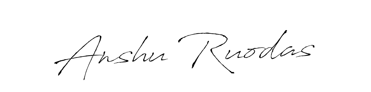 You can use this online signature creator to create a handwritten signature for the name Anshu Ruodas. This is the best online autograph maker. Anshu Ruodas signature style 6 images and pictures png