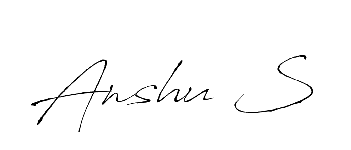 Make a beautiful signature design for name Anshu S. Use this online signature maker to create a handwritten signature for free. Anshu S signature style 6 images and pictures png