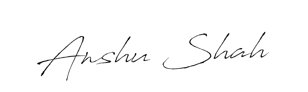 Also You can easily find your signature by using the search form. We will create Anshu Shah name handwritten signature images for you free of cost using Antro_Vectra sign style. Anshu Shah signature style 6 images and pictures png