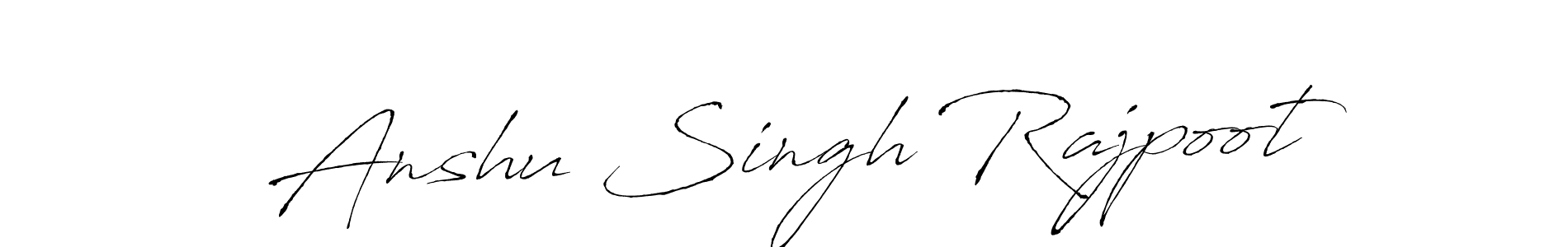 Use a signature maker to create a handwritten signature online. With this signature software, you can design (Antro_Vectra) your own signature for name Anshu Singh Rajpoot. Anshu Singh Rajpoot signature style 6 images and pictures png