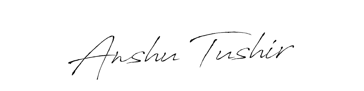 Make a beautiful signature design for name Anshu Tushir. Use this online signature maker to create a handwritten signature for free. Anshu Tushir signature style 6 images and pictures png