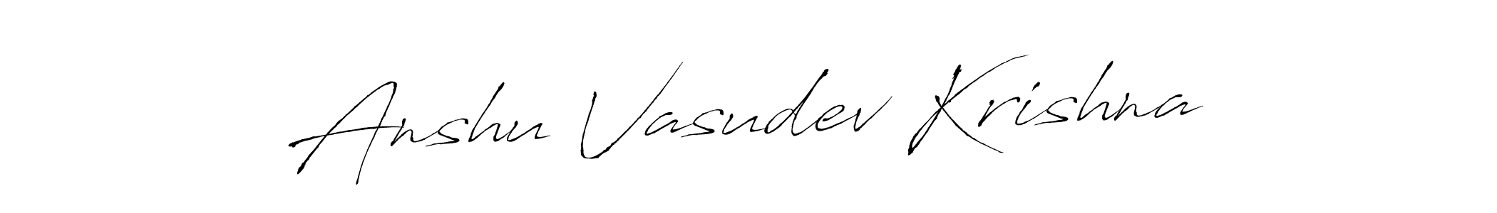 How to make Anshu Vasudev Krishna signature? Antro_Vectra is a professional autograph style. Create handwritten signature for Anshu Vasudev Krishna name. Anshu Vasudev Krishna signature style 6 images and pictures png