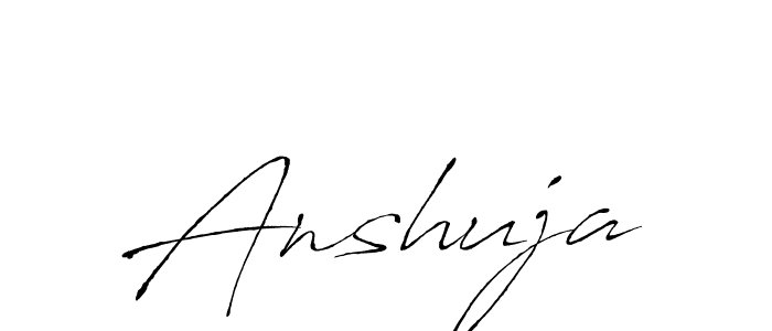 Anshuja stylish signature style. Best Handwritten Sign (Antro_Vectra) for my name. Handwritten Signature Collection Ideas for my name Anshuja. Anshuja signature style 6 images and pictures png