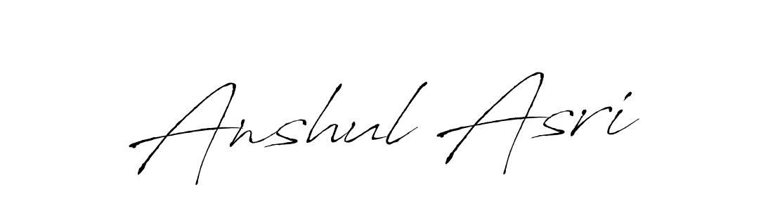 Create a beautiful signature design for name Anshul Asri. With this signature (Antro_Vectra) fonts, you can make a handwritten signature for free. Anshul Asri signature style 6 images and pictures png
