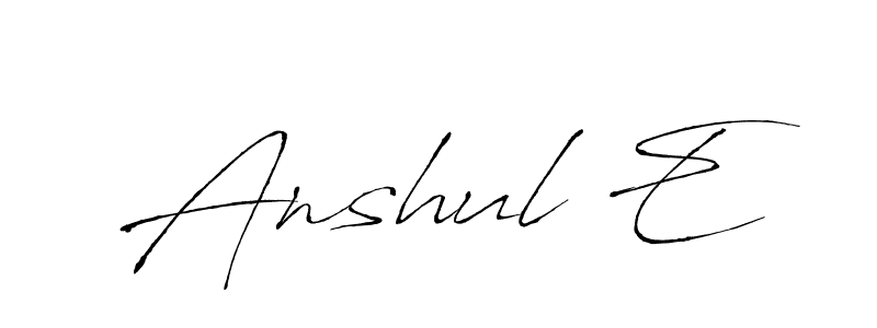 Make a beautiful signature design for name Anshul E. Use this online signature maker to create a handwritten signature for free. Anshul E signature style 6 images and pictures png