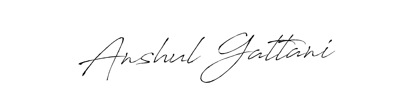 Use a signature maker to create a handwritten signature online. With this signature software, you can design (Antro_Vectra) your own signature for name Anshul Gattani. Anshul Gattani signature style 6 images and pictures png